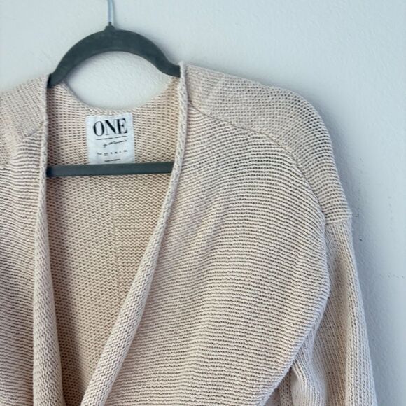 One Teaspoon Desert Eagle Maxi Cardigan Cream Duster Sweater Long Knit Neutral - Picture 5 of 15